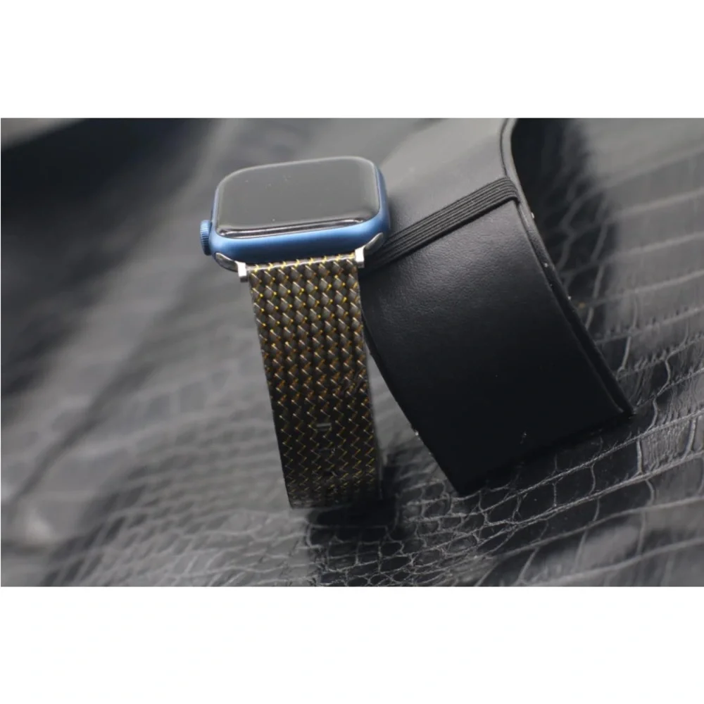 KONAFEI Bands Compatible with Apple Ultra Genuine Leather Carbon Fiber Sport